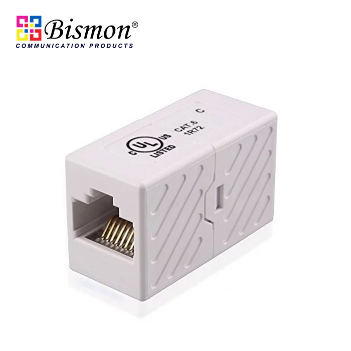 Cat.6 Mini In-Line Coupler Unshielded Type สีขาว (ตัวต่อสาย)